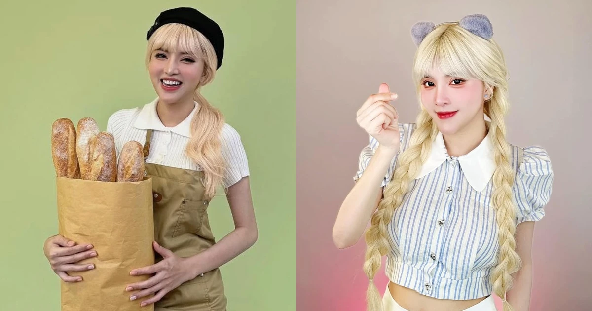TikToker Blonde Hair: Criticized for eating Western food, mukbanging pebbles - Photo 7