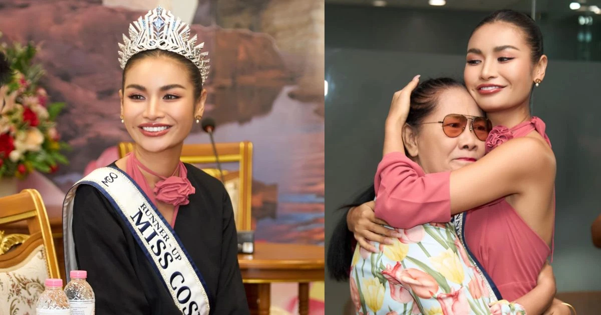Á hậu Miss Cosmo báo cáo thành tích chính quyền Thái Lan, xúc động gặp gia đình - Hình 8