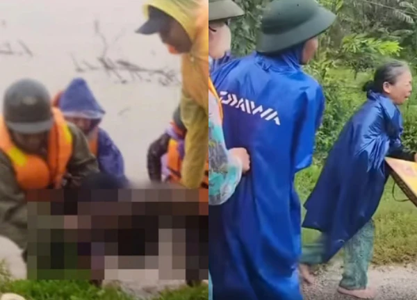 Xót xa hình ảnh quan tài kê cao giữa lũ, con gái bơi xung quanh sợ trôi bàn thờ - Hình 4