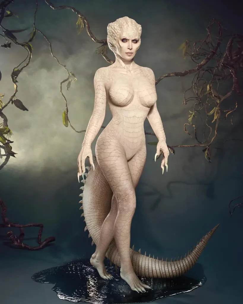 Kim Kardashian hoá cá sấu bạch tạng, gu thời trang chất, nhìn tủ đồ mà choáng - Hình 1