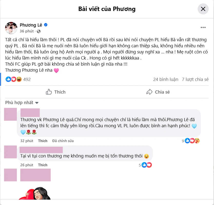 Vợ NSƯT Vũ Luân lên tiếng về việc bị mẹ nuôi của chồng nói xấu sau lưng - Hình 2