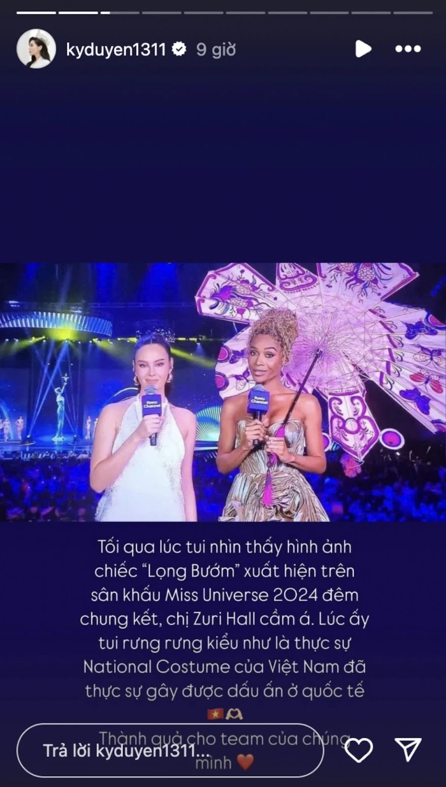 Miss Universe 2024: Kỳ Duyên công khai danh tính thủ phạm lấy National Costume - Hình 2