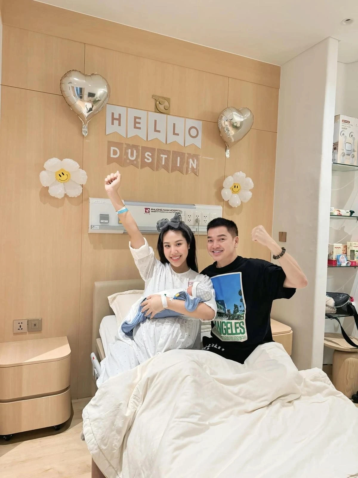 Quang Minh làm lộ vóc dáng bạn gái sau sinh, Hồng Đào phơi phới ăn đứt 1 điểm - Hình 1