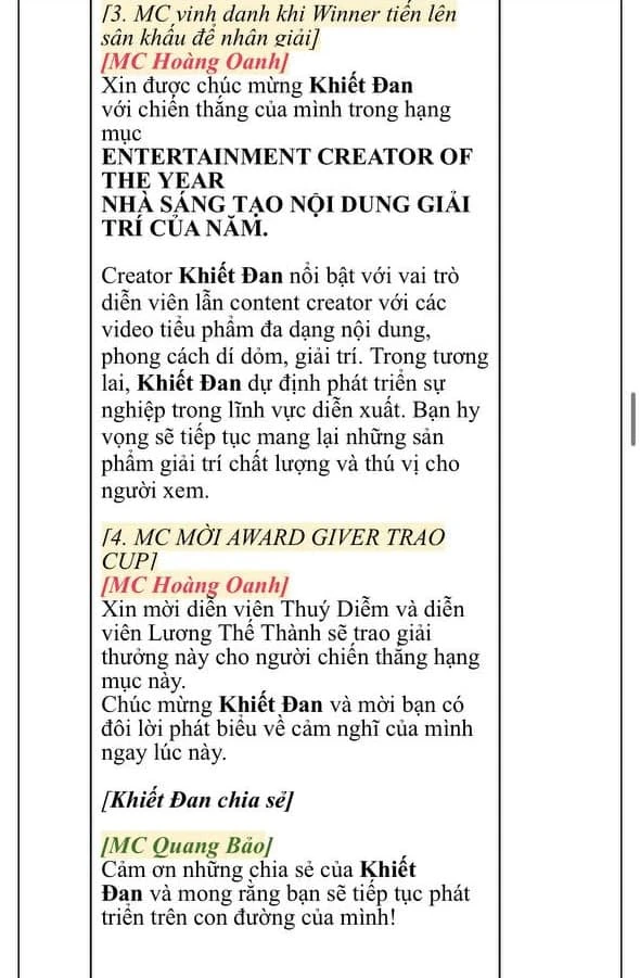 TikTok Award Vietnam 2024: Hoàng Oanh được cty ra mặt, kịch bản là đây? - Hình 3