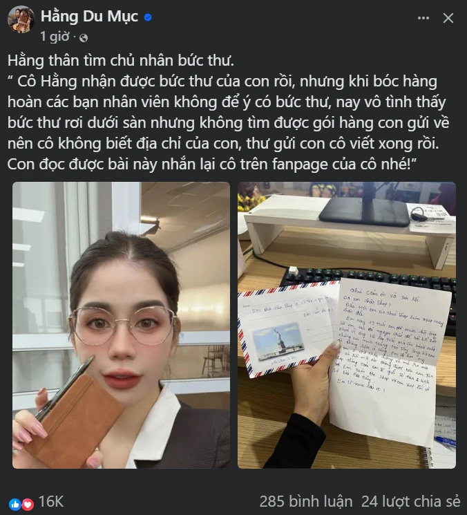 Hằng Du Mục bị bùm táo đỏ, kèm thư ẩn danh, tức tốc tìm chủ vì lý do này? - Hình 2