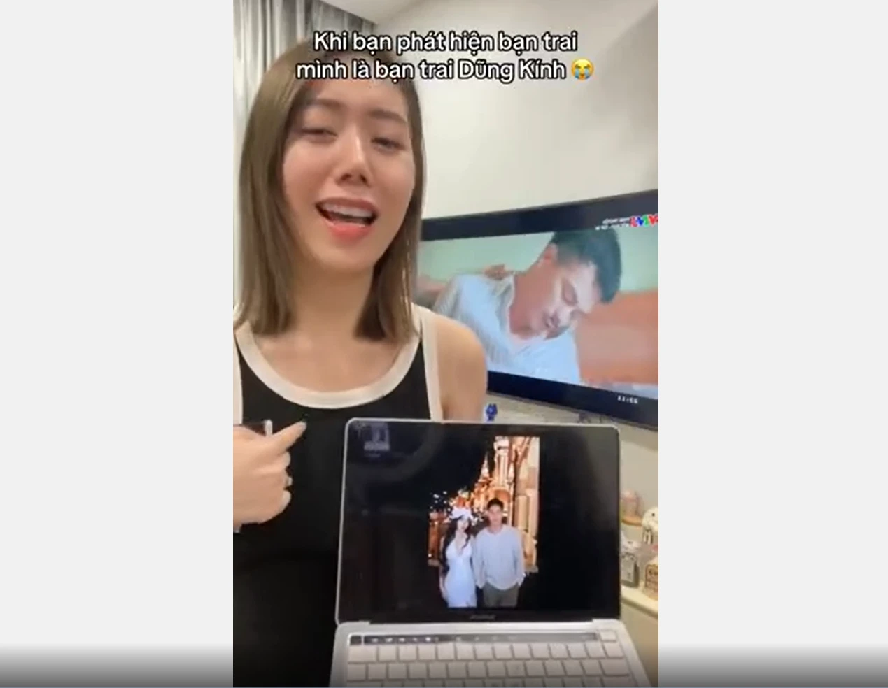 Cô gái bắt gian qua TV hút triệu view, danh tính đàng trai và bé 3 mới sốc - Hình 1