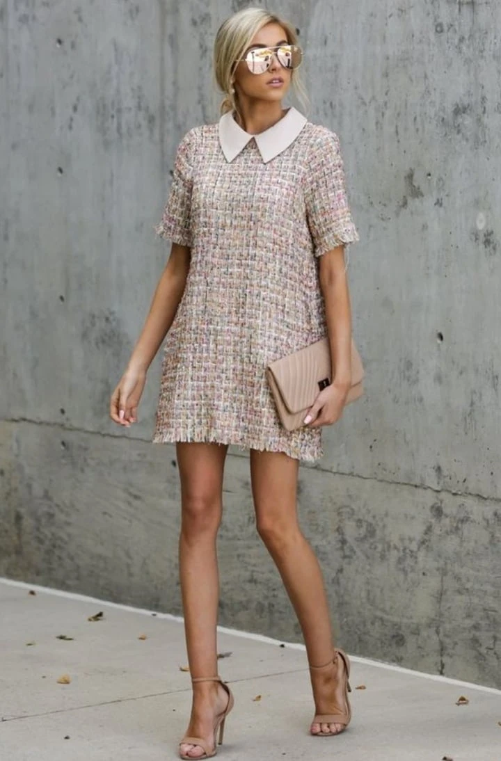 Chọn trang phục vải tweed sang trọng cho mùa lễ hội - Hình 5