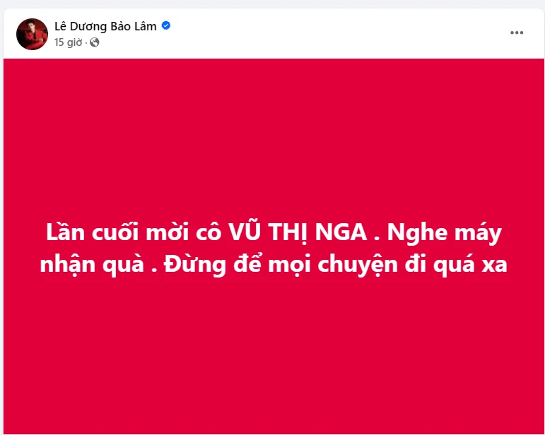 Dương Lâm bị khách chặn số, đăng status, mở livestream dọa chấn động? - Hình 1