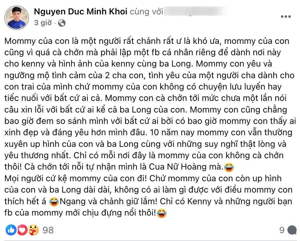 Vợ cũ chồng Khánh Vân tự nhận là cà chớn, tuyên bố vẫn đăng chồng cũ dài dài - Hình 3