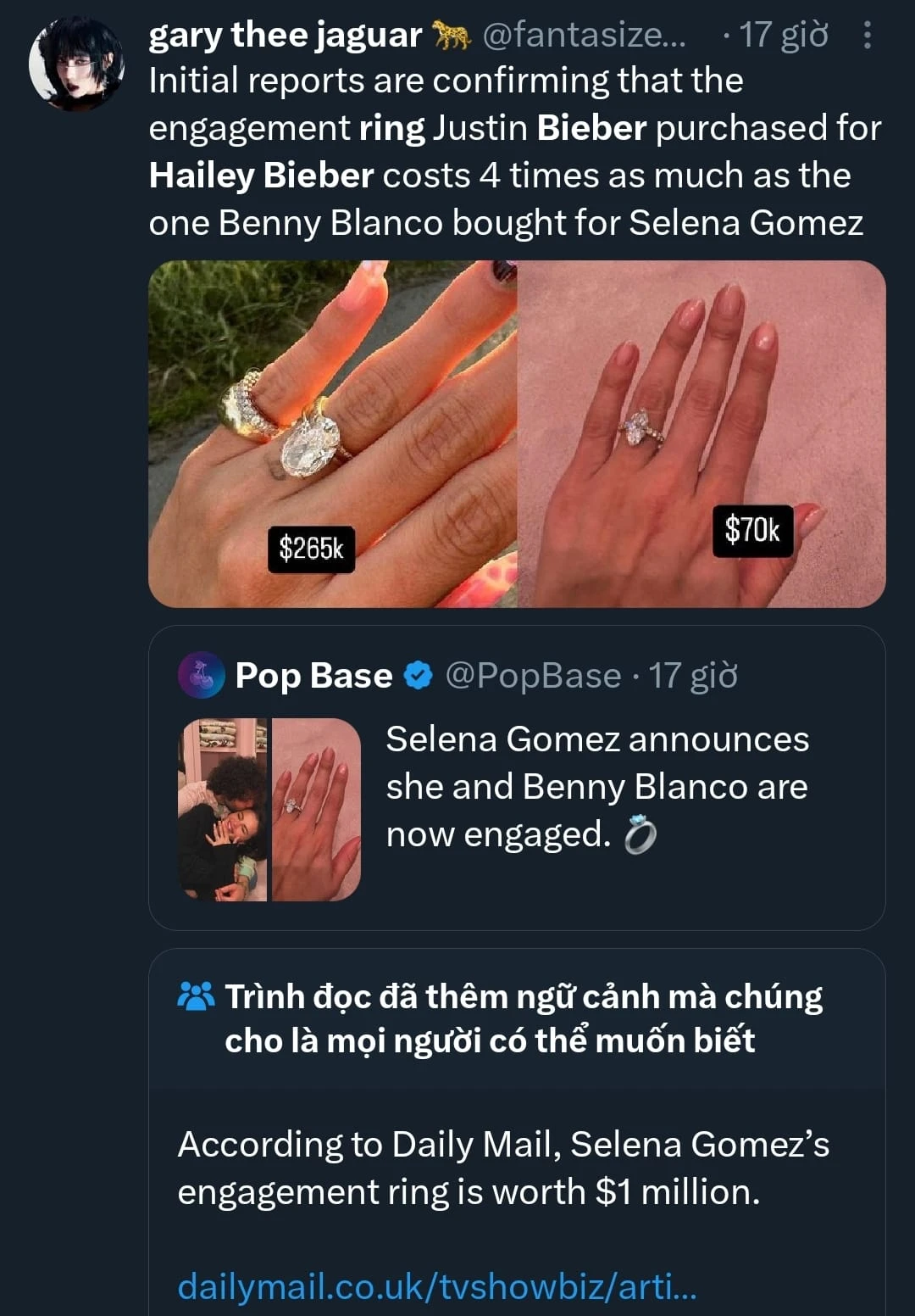 Lady Gaga nối gót Selena flex nhẫn đính hôn, nghe giá trị ai cũng sốc - Hình 5