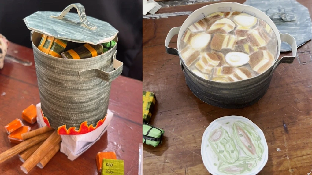 Đu trend nấu bánh chưng giấy: Gen Z đổ xô đón tết dù...mùa giáng sinh chưa qua - Hình 7