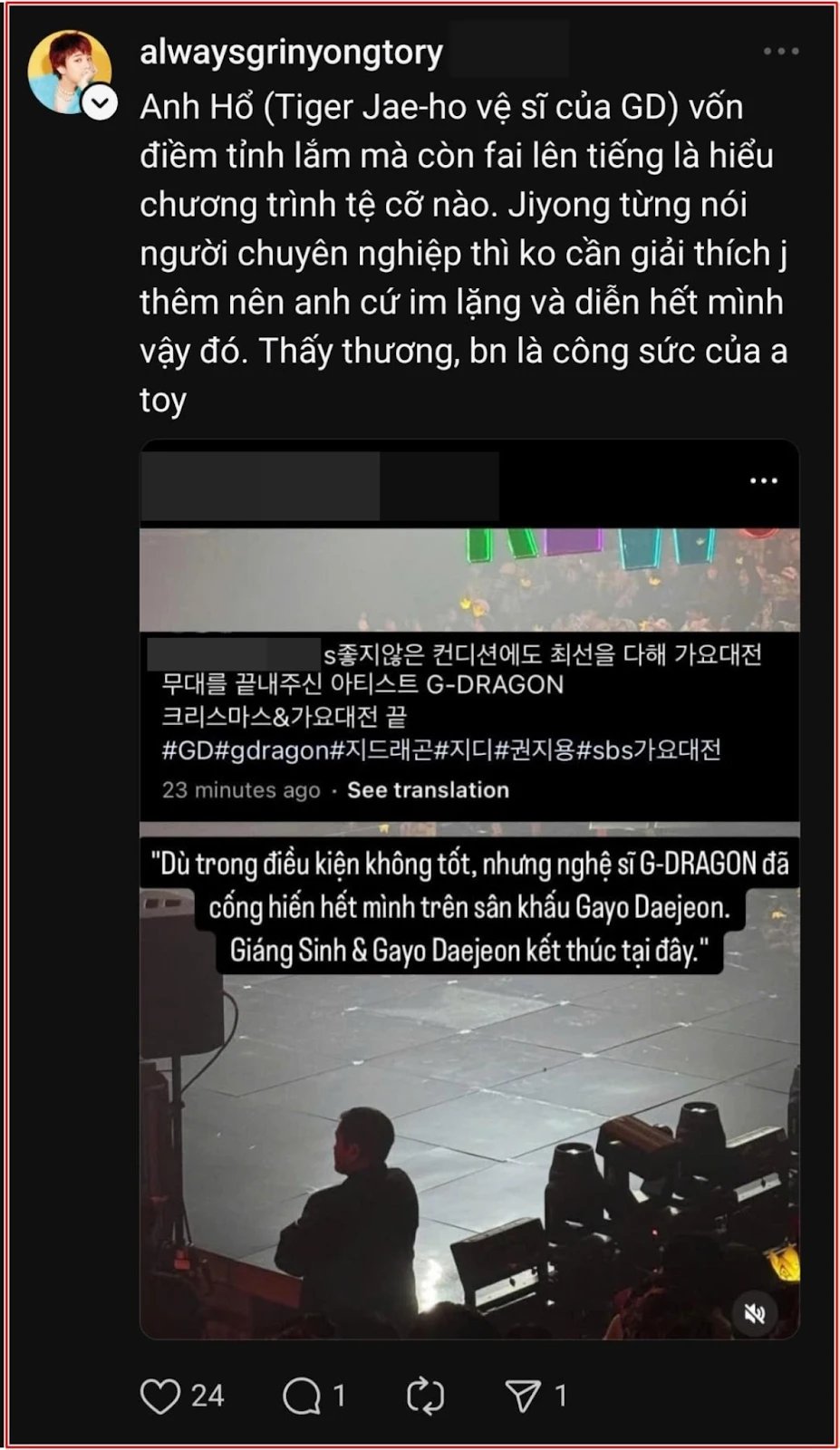 G-Dragon tơi tả hậu tái xuất, làm hành động đáng xấu hổ trên sân khấu - Hình 5