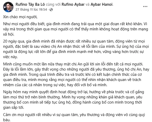 Bố ruột An Tây lên tiếng về ồn ào của con gái, nói đúng 1 câu khiến CĐM mủi lòng - Hình 4