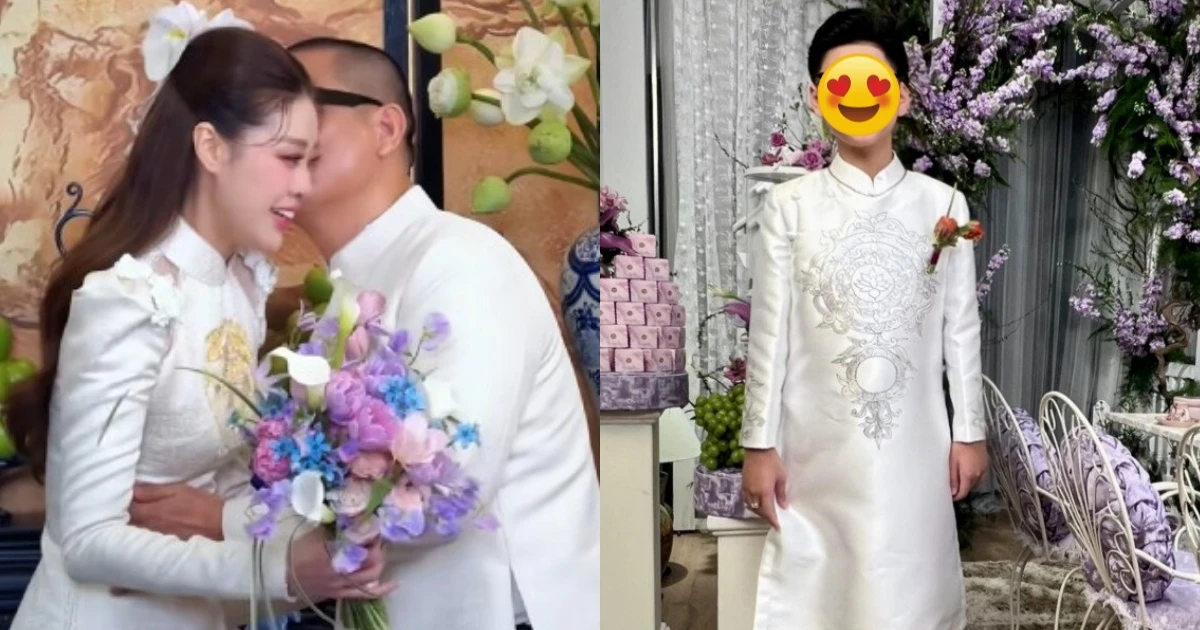 Chồng Khánh Vân dẫn con riêng đến lễ cưới, thái độ thế nào với mẹ kế? - Hình 9