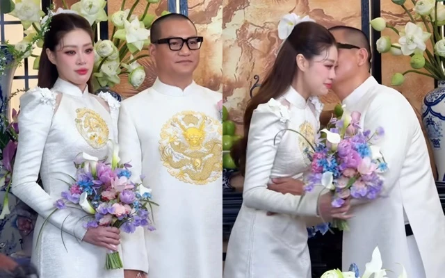 Lễ ăn hỏi Khánh Vân: Cô dâu khóc nức nở, chú rể lộ biểu cảm, hành động ngỡ ngàng - Hình 6