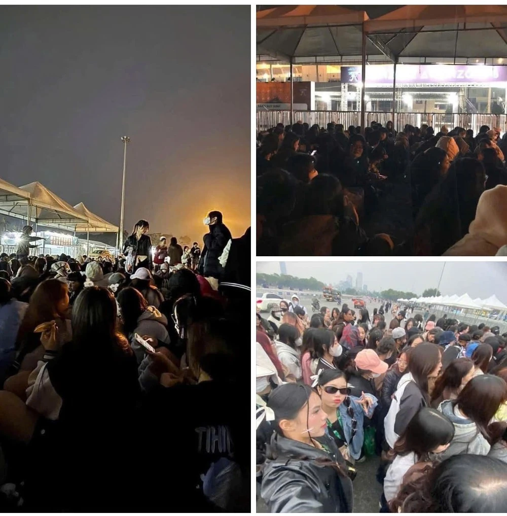 Concert Anh trai ở Hà Nội: Fan đu rào giữ chỗ, 4 giờ sáng la liệt trước SVĐ - Hình 1
