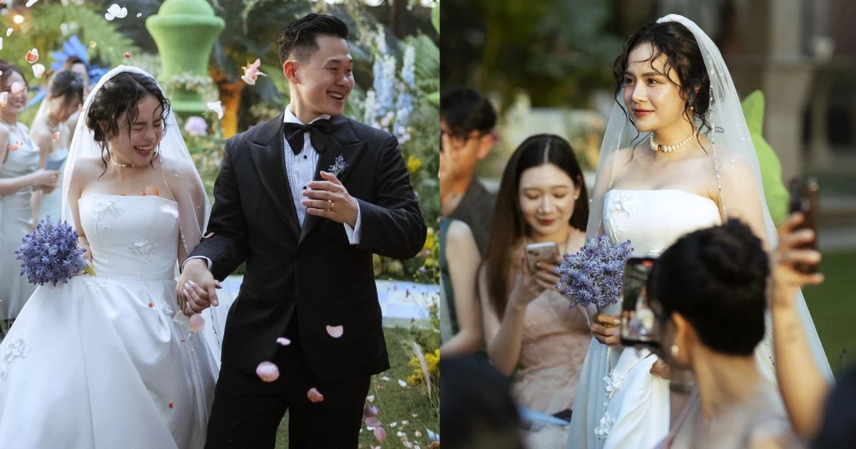 Đám cưới Thái Trinh: Cảm động lời thề nguyện của dâu rể, dàn sao sụt sùi khóc - Hình 8