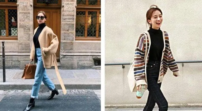 Cách diện áo cardigan xinh lung linh - Hình 4