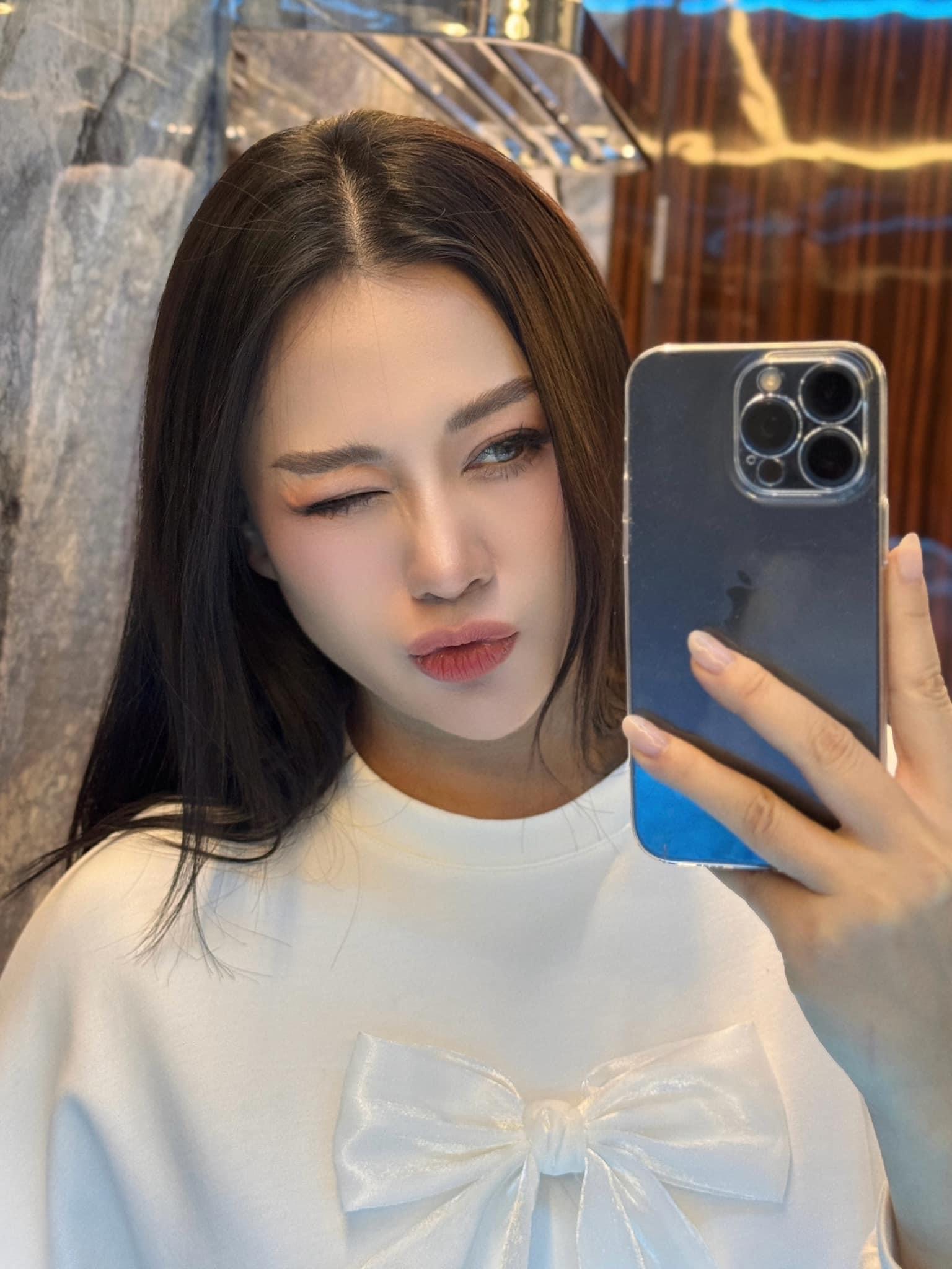 Phương Oanh khoe loạt hình cận mặt, nhan sắc thế nào ở tháng thứ 6 bầu song sinh? - Hình 2