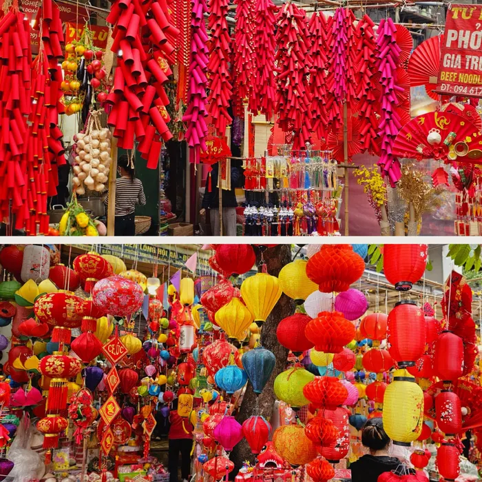 Trung tâm thương mại, phố phường Hà Nội trang hoàng rực rỡ đón Tết - Hình 13