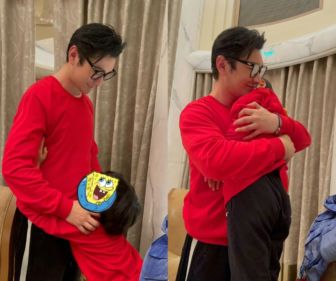 Huỳnh Hiểu Minh khoe con trai gây bão, vợ cũ Angelababy lập tức bị CĐM triệu hồi - Hình 2