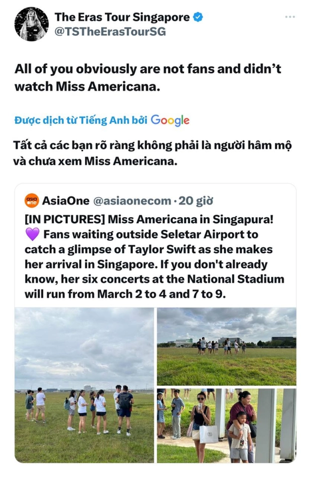 Taylor Swift được Lisa sang tận Singapore ủng hộ, fan không hài lòng 1 điều! - Hình 5