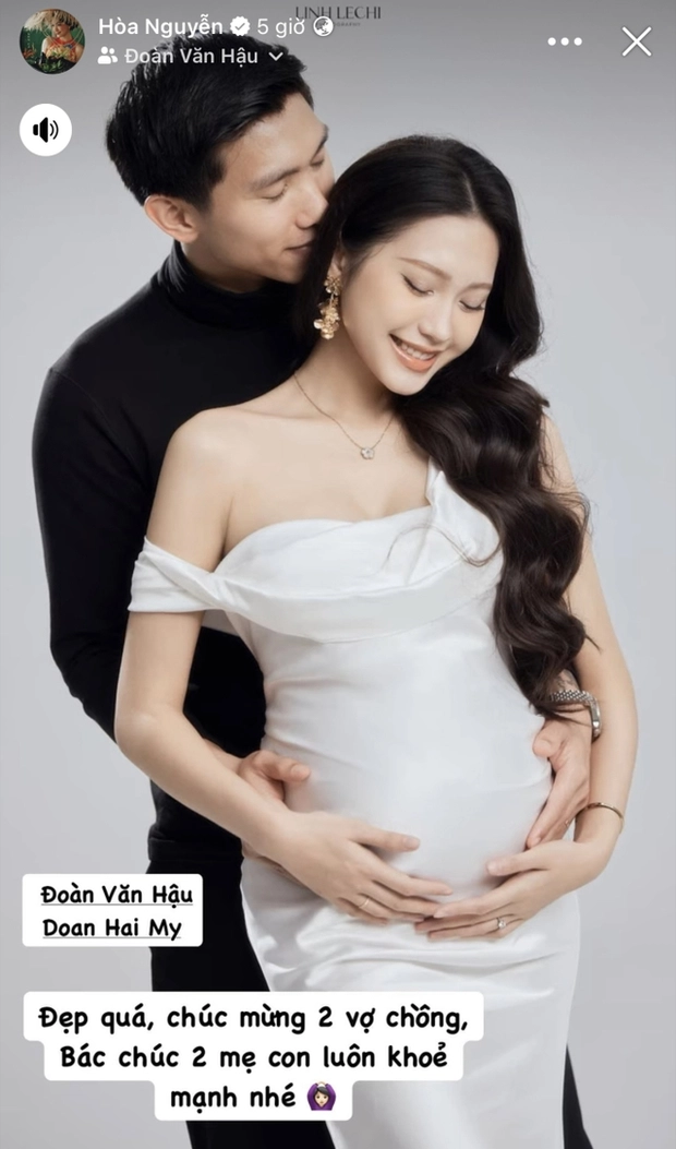 Đoàn Văn Hậu - Doãn Hải My chính thức công khai có con, tung ảnh bầu cực xịn - Hình 7