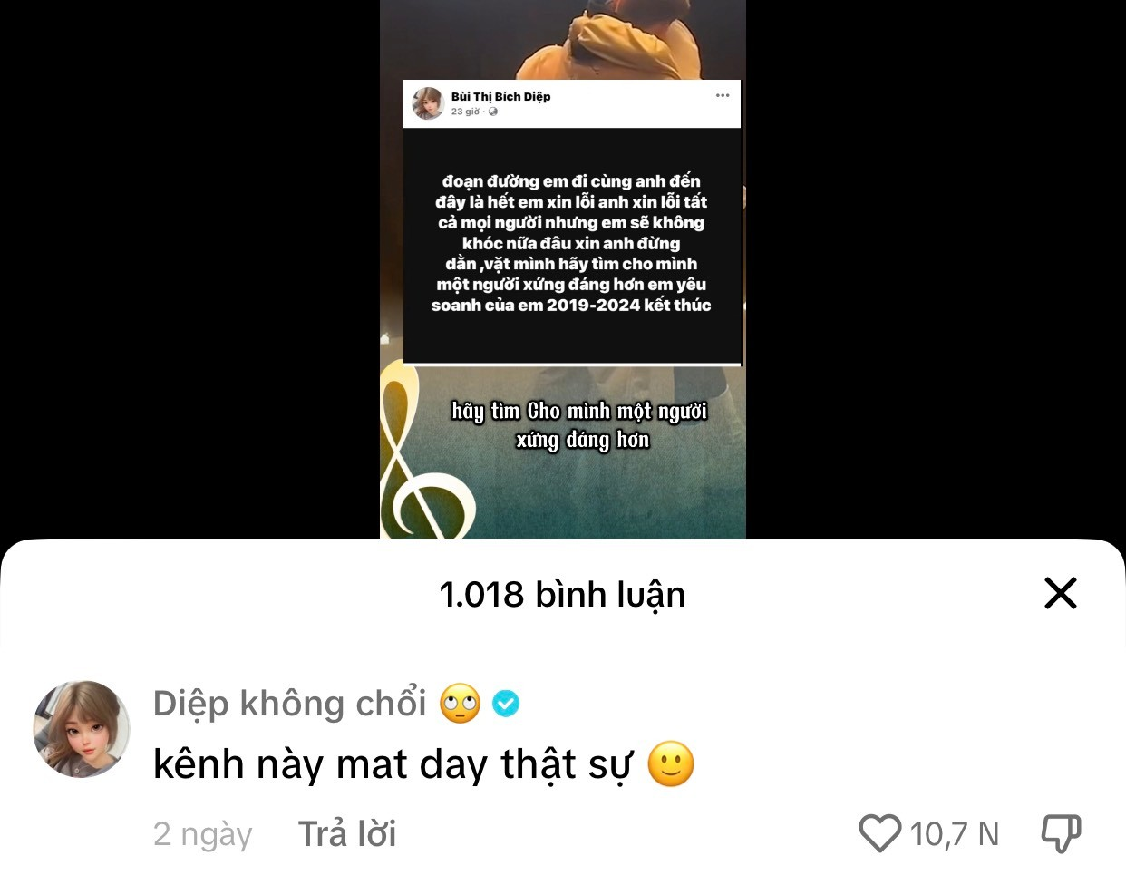 Diệp phủ nhận chuyện kết thúc với Soanh, tức giận vì bị giả mạo đơm đặt sự thật? - Hình 1