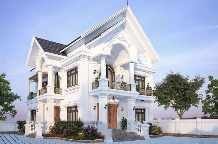 Tổng hợp các mẫu nhà 2 tầng mái chữ A - Hình 4