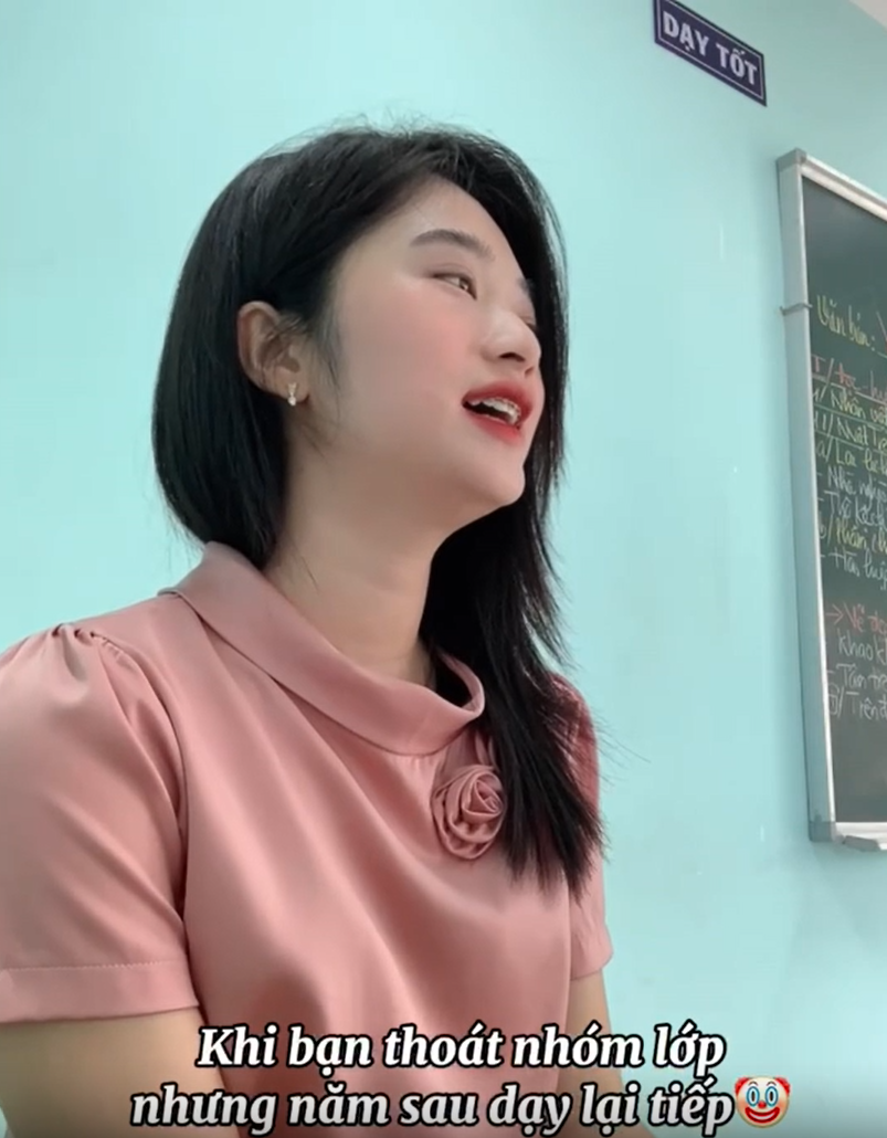 Lê Nguyễn Vy: Cô giáo Gen Z hút triệu view, sau màn năn nỉ vào lại nhóm lớp - Hình 3