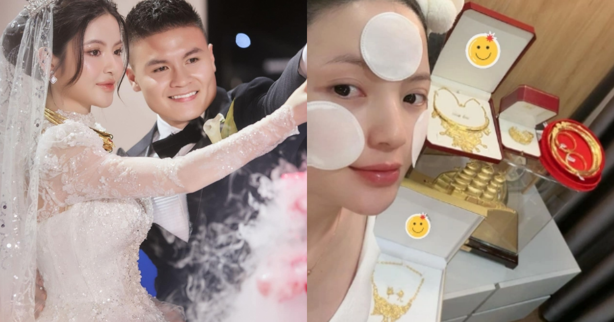 Quang Hải - Thanh Huyền dính phốt lớn, vẫn vui vẻ flex vàng có được sau cưới? - Hình 7