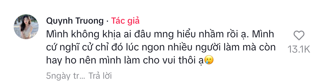 Tiên nữ mukbang Quỳnh Trương tiếp tục khịa Hina Quỳnh Như, bản sao dí tận cùng - Hình 6
