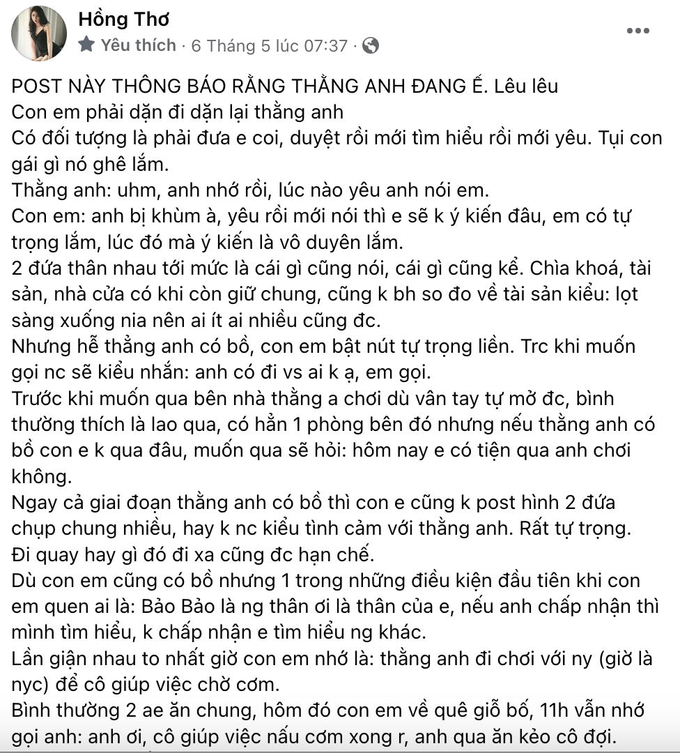 Thơ Nguyễn rao bán tình tin đồn, yêu ai phải qua kiểm duyệt, quyền lực như mẹ - Hình 3