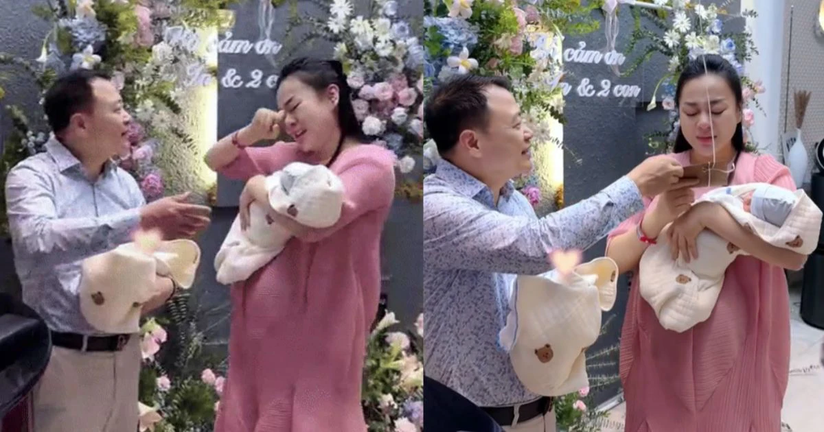 Phương Oanh vừa về sau sinh đã khóc nức nở, Shark Bình ẩn ý con riêng con chung - Hình 9