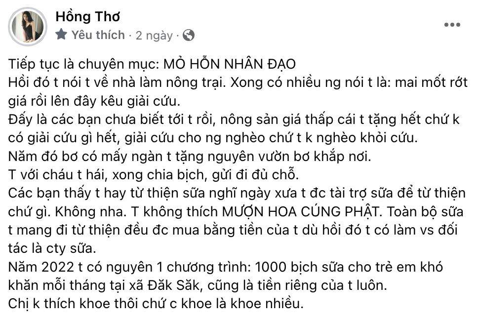 Thơ Nguyễn tự hào mỏ hỗn nhân đạo, tiền phủ phê đi từ thiện chia người nghèo - Hình 5