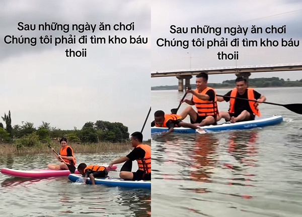 Thùy Tiên bị tóm diện quần đùi giống hệt Quang Linh, fan được dịp lên thuyền - Hình 3