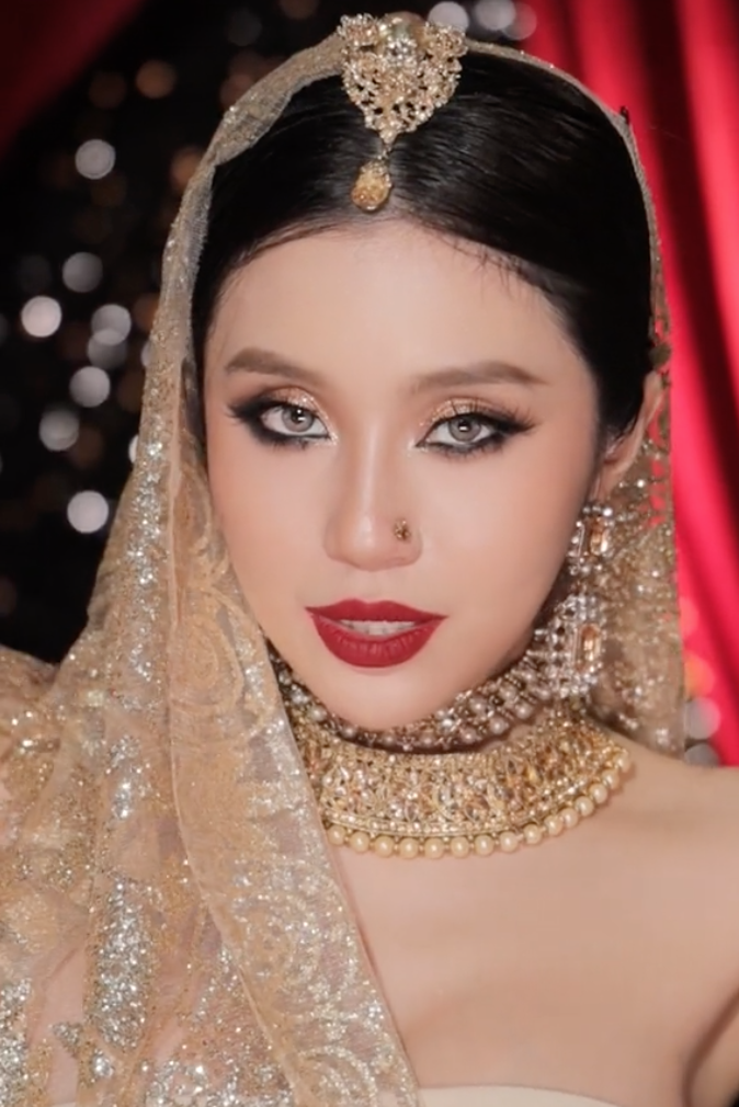 Pam Yêu Ơi đu trend make up Ấn Độ, giao diện đáng yêu làm ai nấy cười té ghế - Hình 4