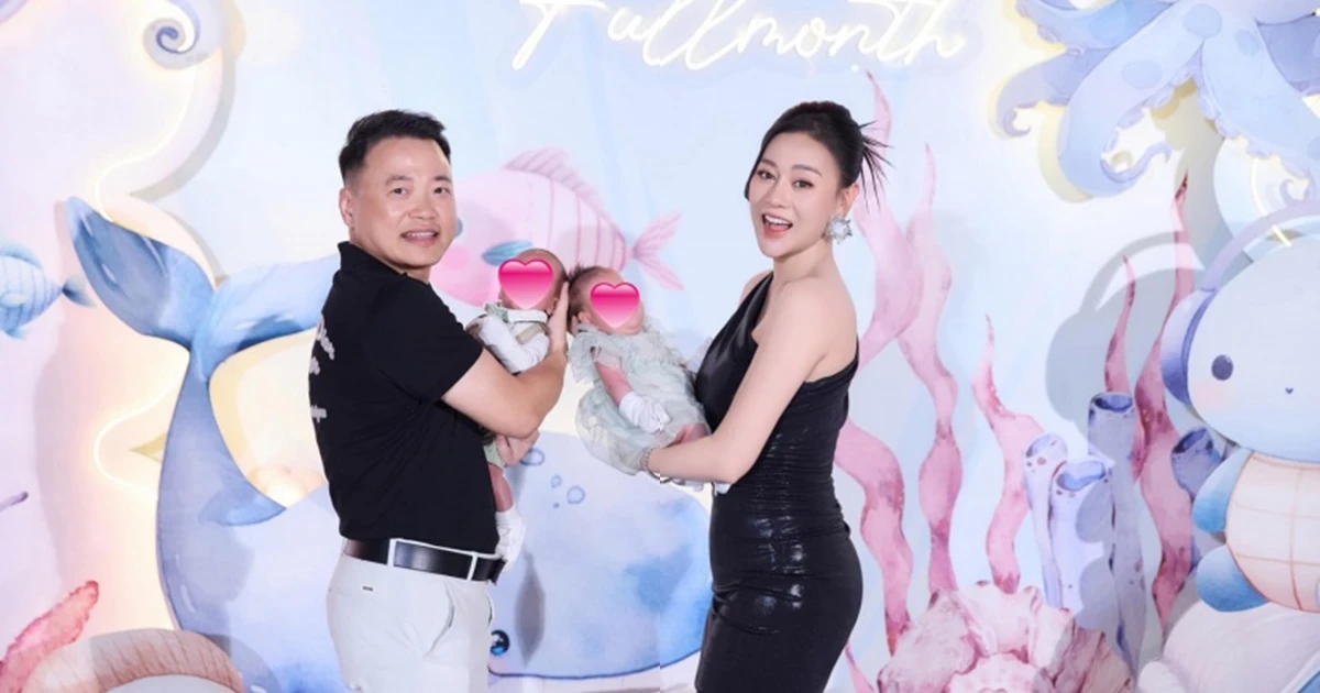 Phương Oanh - Shark Bình công khai rõ mặt 2 cặp song sinh, mẹ bỉm khoe dáng thon - Hình 8