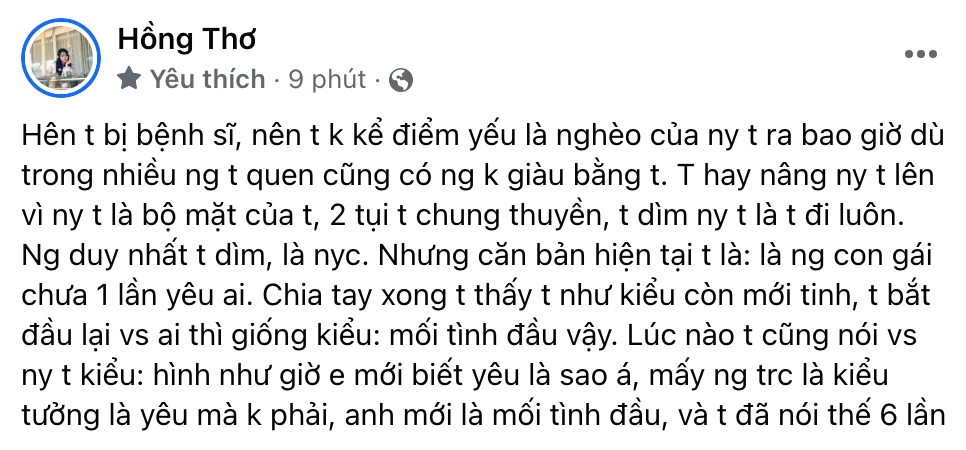 Thơ Nguyễn khịa Lucie vụ phát ngôn chê chồng nghèo, tuyên bố có 6 mối tình đầu - Hình 5