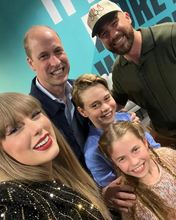 Taylor Swift's photo taken with Prince William and his son causes an internet storm - Picture 2