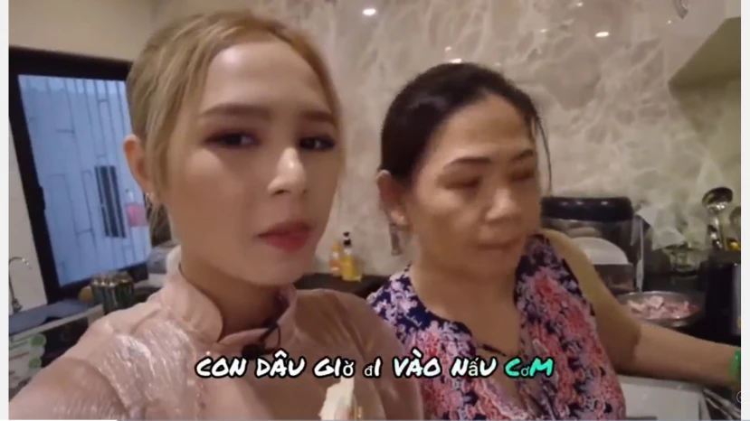Loạt ứng xử của Xoài Non bị chê trách trước bố mẹ chồng: Để bố chồng phục vụ, nói từ nhạy cảm - Hình 2