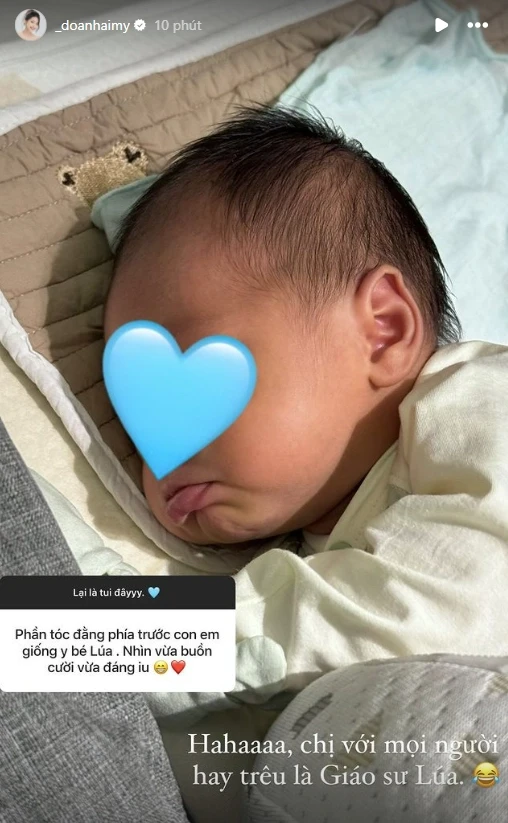 Quý tử nhà Văn Hậu - Hải My vừa sinh đã gặp vấn đề về da, hơn 22k người theo dõi - Hình 3
