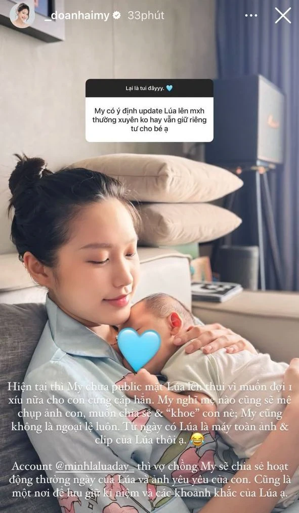 Quý tử nhà Văn Hậu - Hải My vừa sinh đã gặp vấn đề về da, hơn 22k người theo dõi - Hình 2