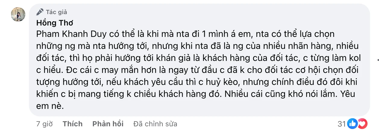 Thơ Nguyễn quay xe, tuyên bố thoát fan, phản ứng gắt khi Ninh Anh Bùi xin lỗi - Hình 8