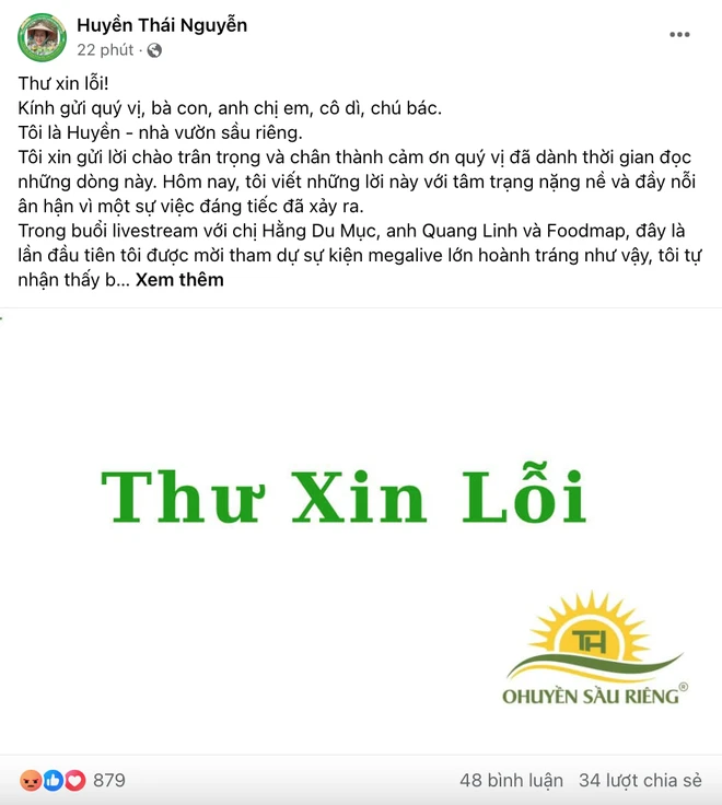 O Huyền Sầu Riêng gặp tai họa, bị cả hội livestream bán sầu riêng tẩy chay - Hình 4