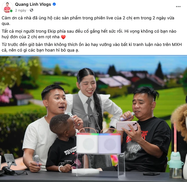 Chị Quang Linh xót xa kể việc ăn uống của em trai, quản lý Hằng Du Mục lên tiếng - Hình 3