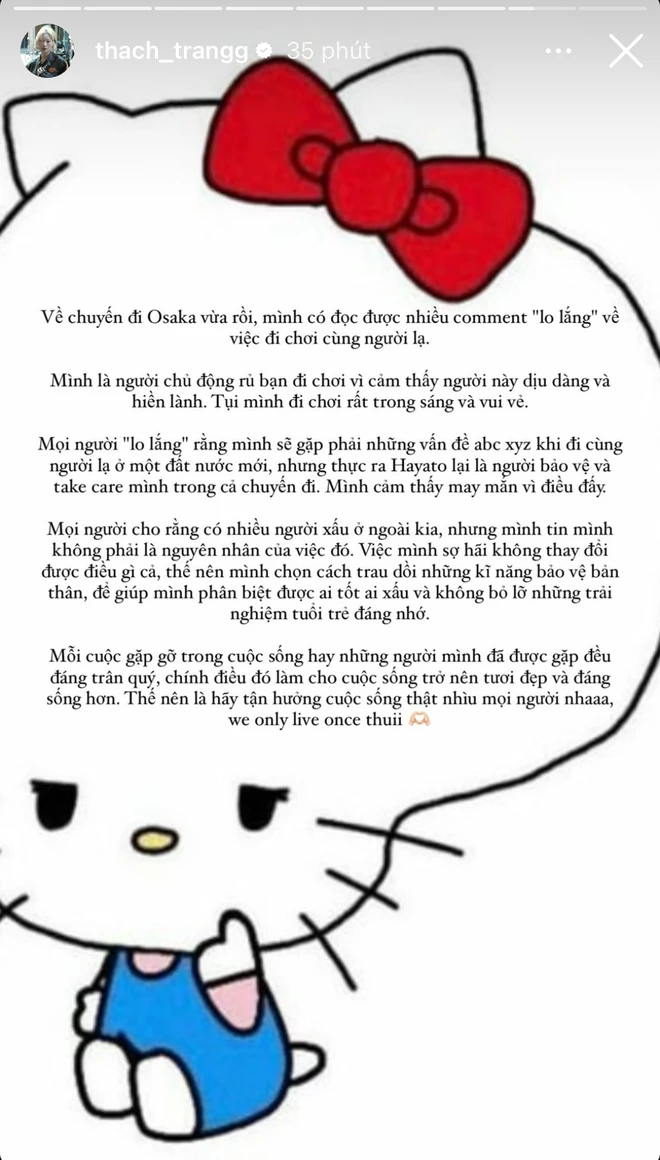 Thạch Trang lên tiếng khi bị nói là cổ vũ lối yêu đương độc hại - Hình 2