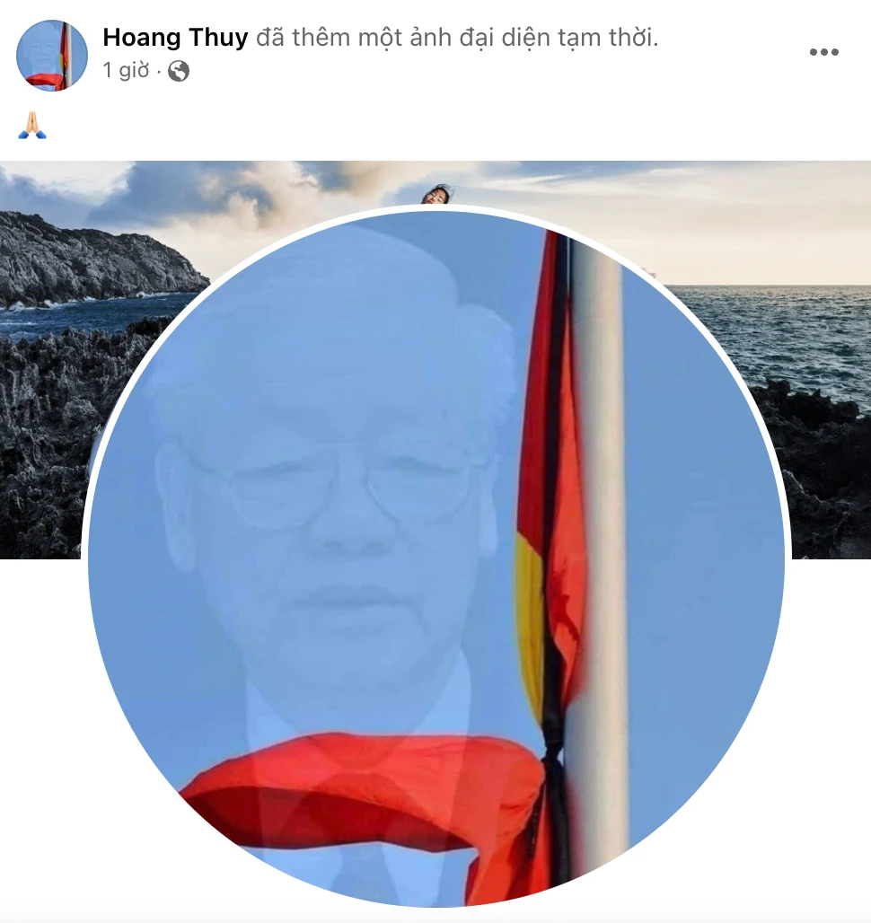 Hoa hậu Thùy Tiên, Hoàng Thùy treo cờ rủ ngày Quốc tang, HHen Niê nhuộm đen MXH - Hình 2