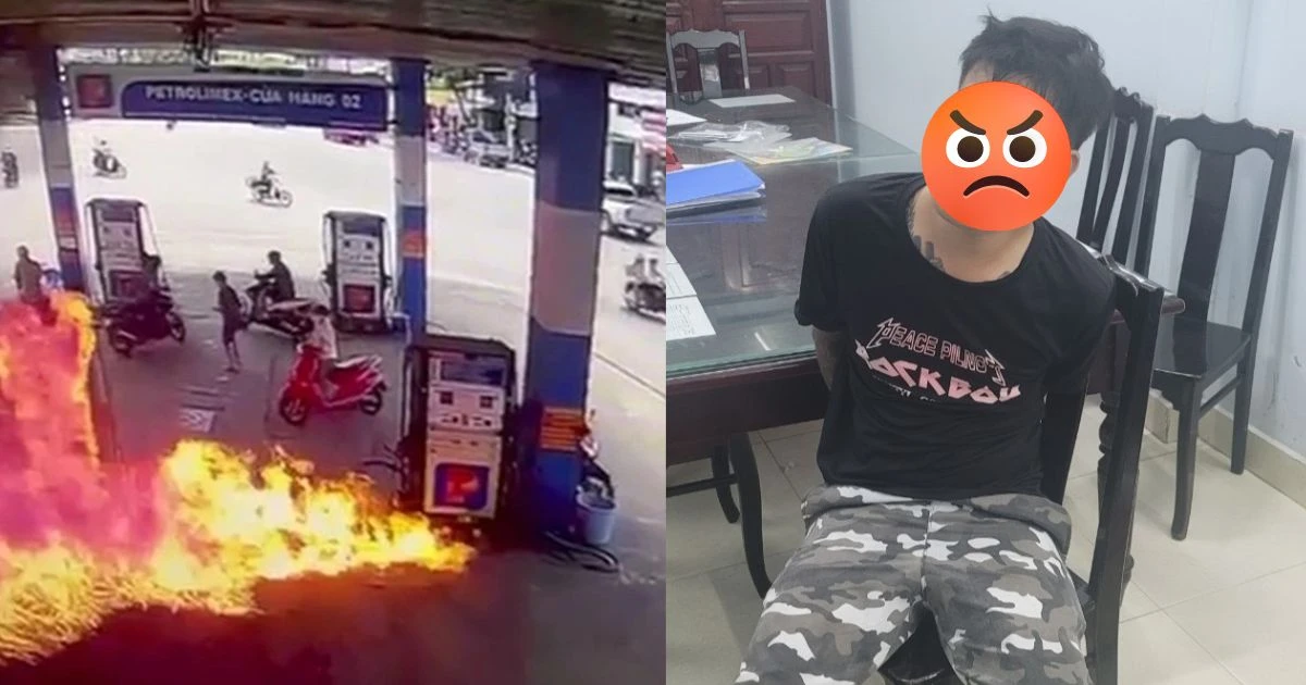 Kinh hãi nam thanh niên lao vào cây xăng phóng hỏa, có biểu hiện nghiện ngập - Hình 7