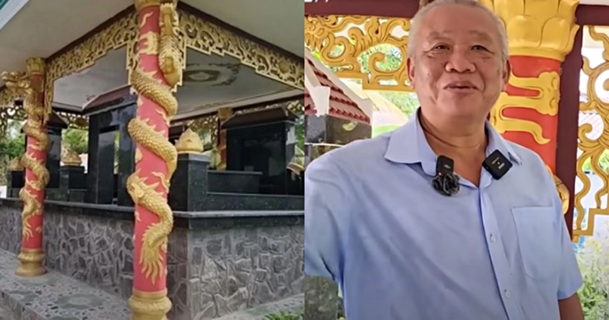 Đại gia miền Tây chi gần 2 tỷ tự xây mộ khủng cho 2 vợ chồng dù đang khỏe mạnh - Hình 6